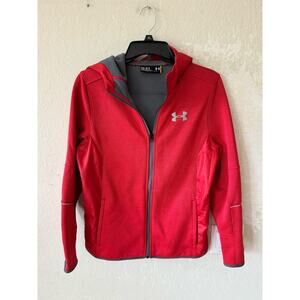 Under Armour Boys YLG Full Zipper Hoodie Red